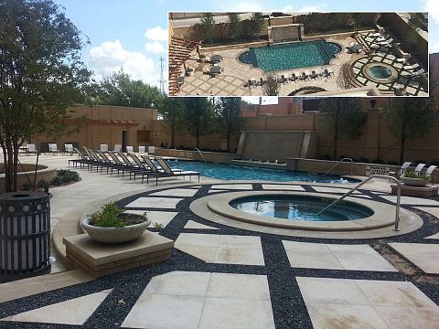 Hotel Settles Pool Area